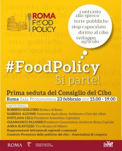 Prima seduta del consiglio del cibo di Roma - Riciblog